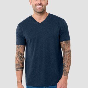 NWT Into The AM Basic V-Neck Tee Navy 2XL Logo T-Shirt Branded